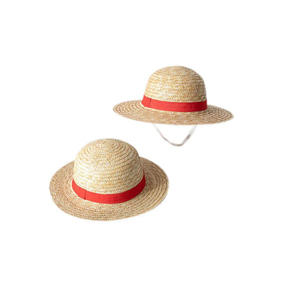 31/35cm Cartoon Anime Luffy Straw Hat Cosplay Caps Accessories Summer Sun Hat Sunshade Parent-Child Hat Luffy Hat for Women Men