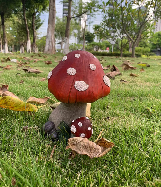 Garden Resin Mushroom Ornament