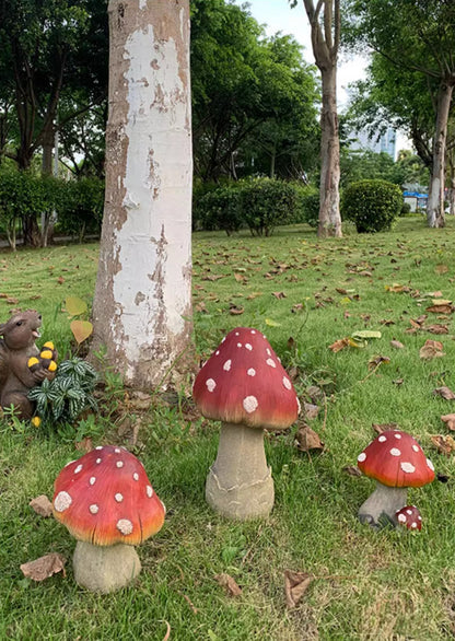 Garden Resin Mushroom Ornament