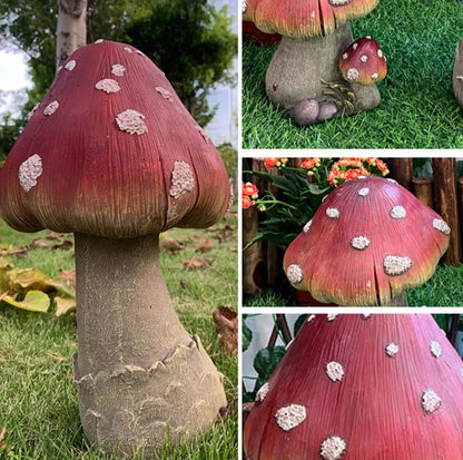 Garden Resin Mushroom Ornament