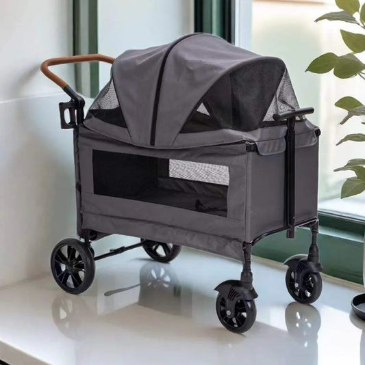 Large Capacity Pet Stroller (60kg)