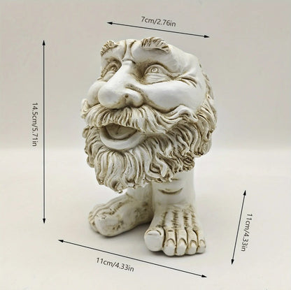 Funny Muggle Face Statue Resin Flower Pot