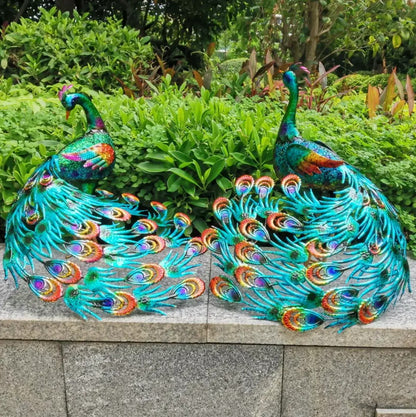 Garden Metal Peacocks