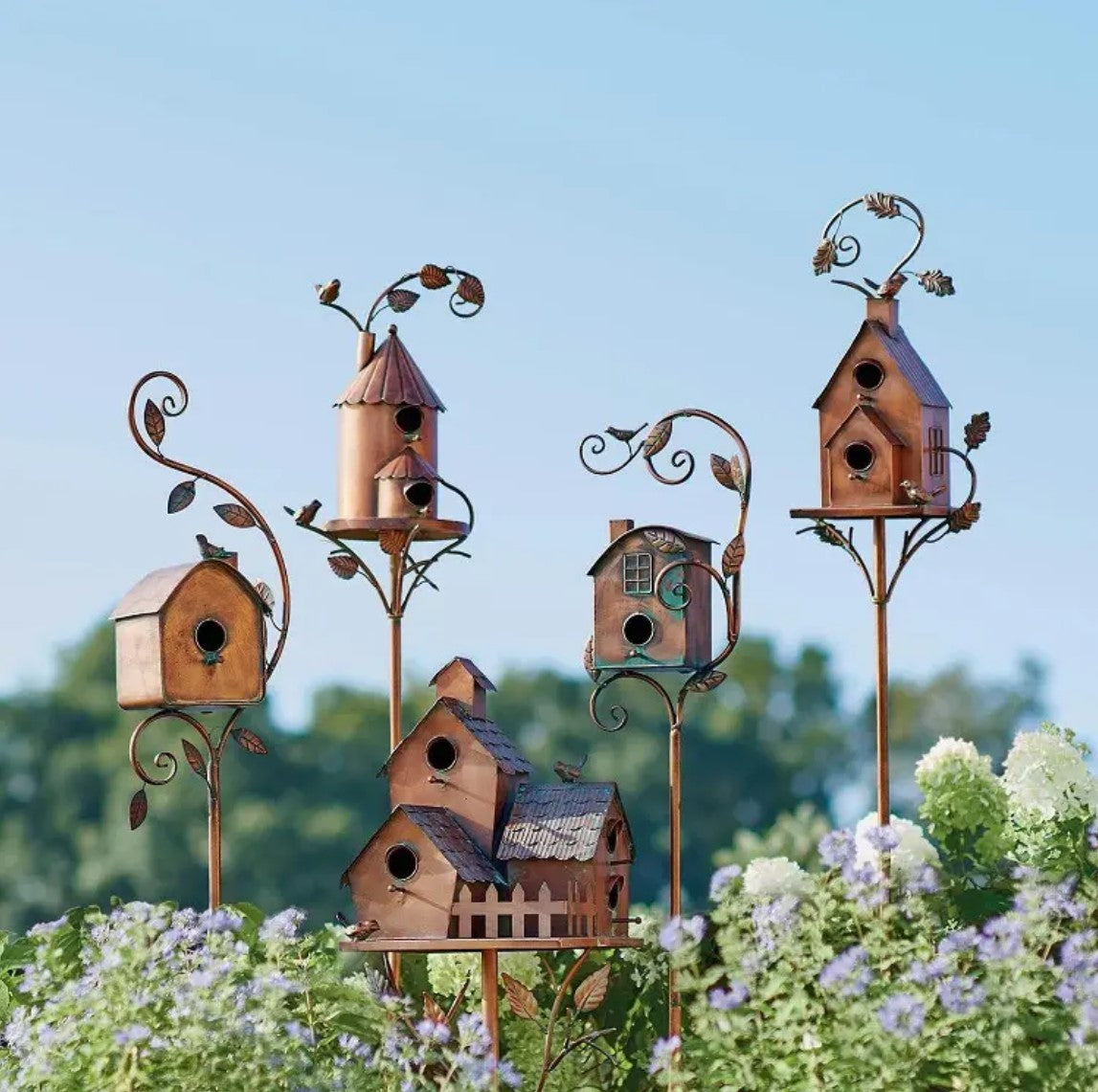 Garden Metal Birdhouses