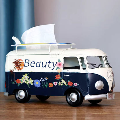 Vintage Bus Tissue Box