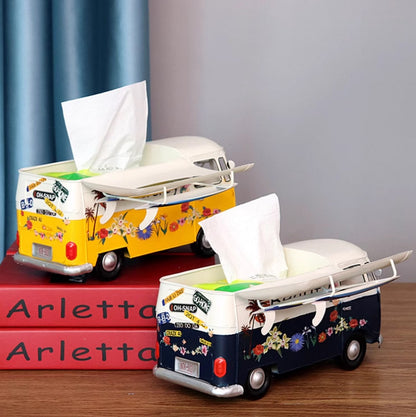 Vintage Bus Tissue Box