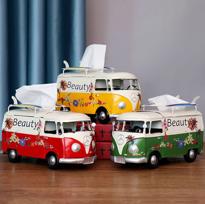 Vintage Bus Tissue Box