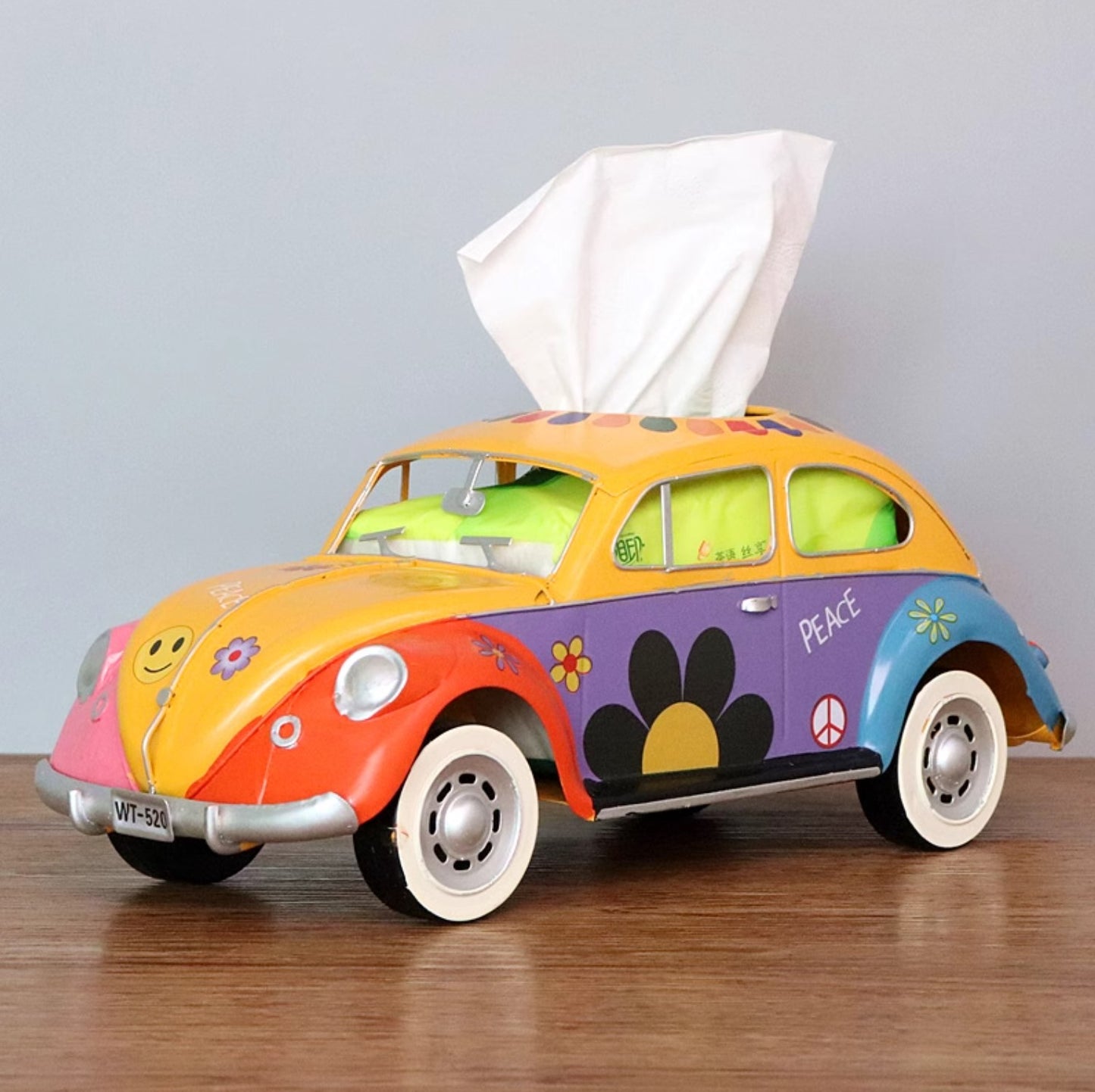 Vintage Beetle Car Tissue Box