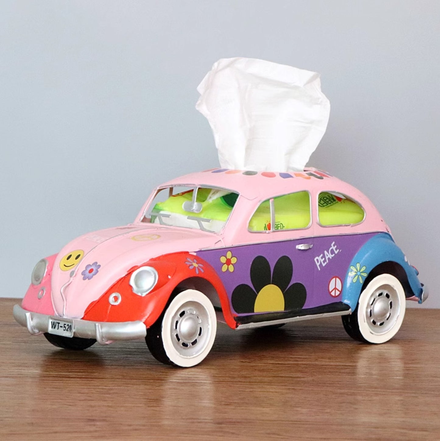 Vintage Beetle Car Tissue Box