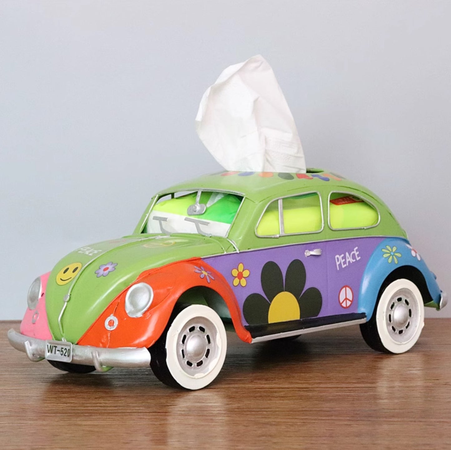 Vintage Beetle Car Tissue Box