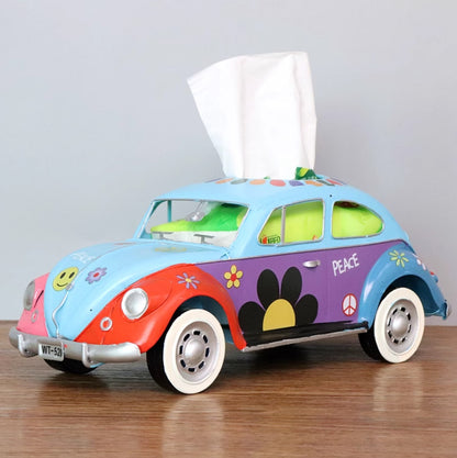 Vintage Beetle Car Tissue Box