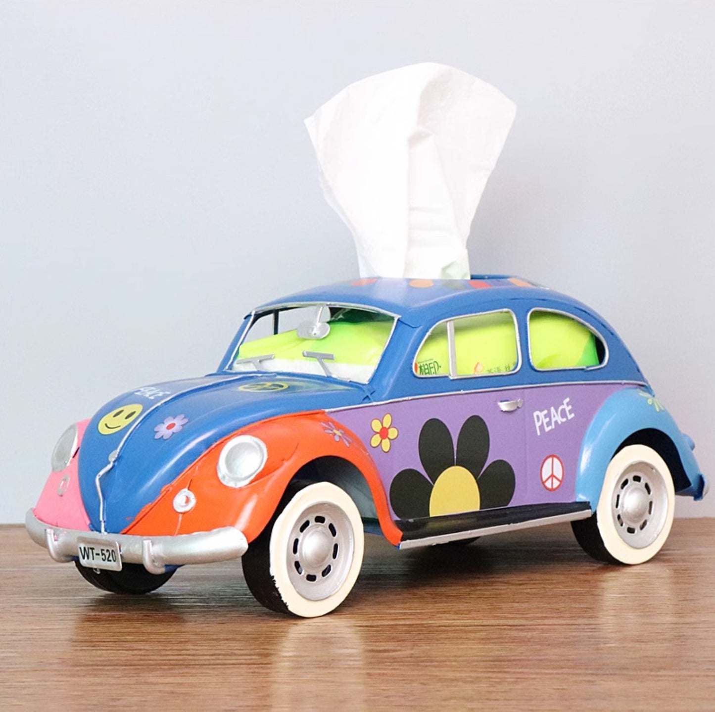 Vintage Beetle Car Tissue Box