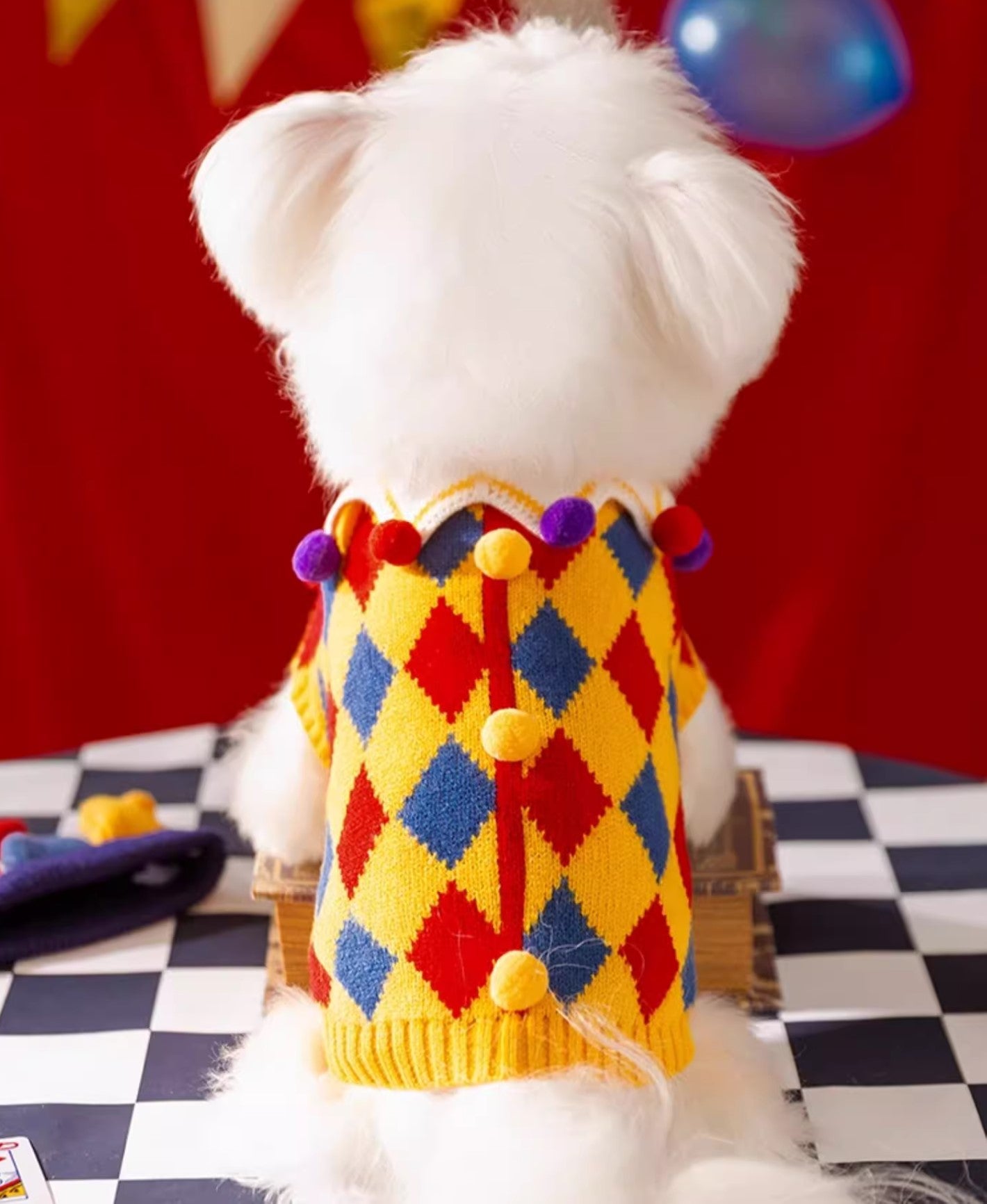 Circus Dog Knitted Sweater