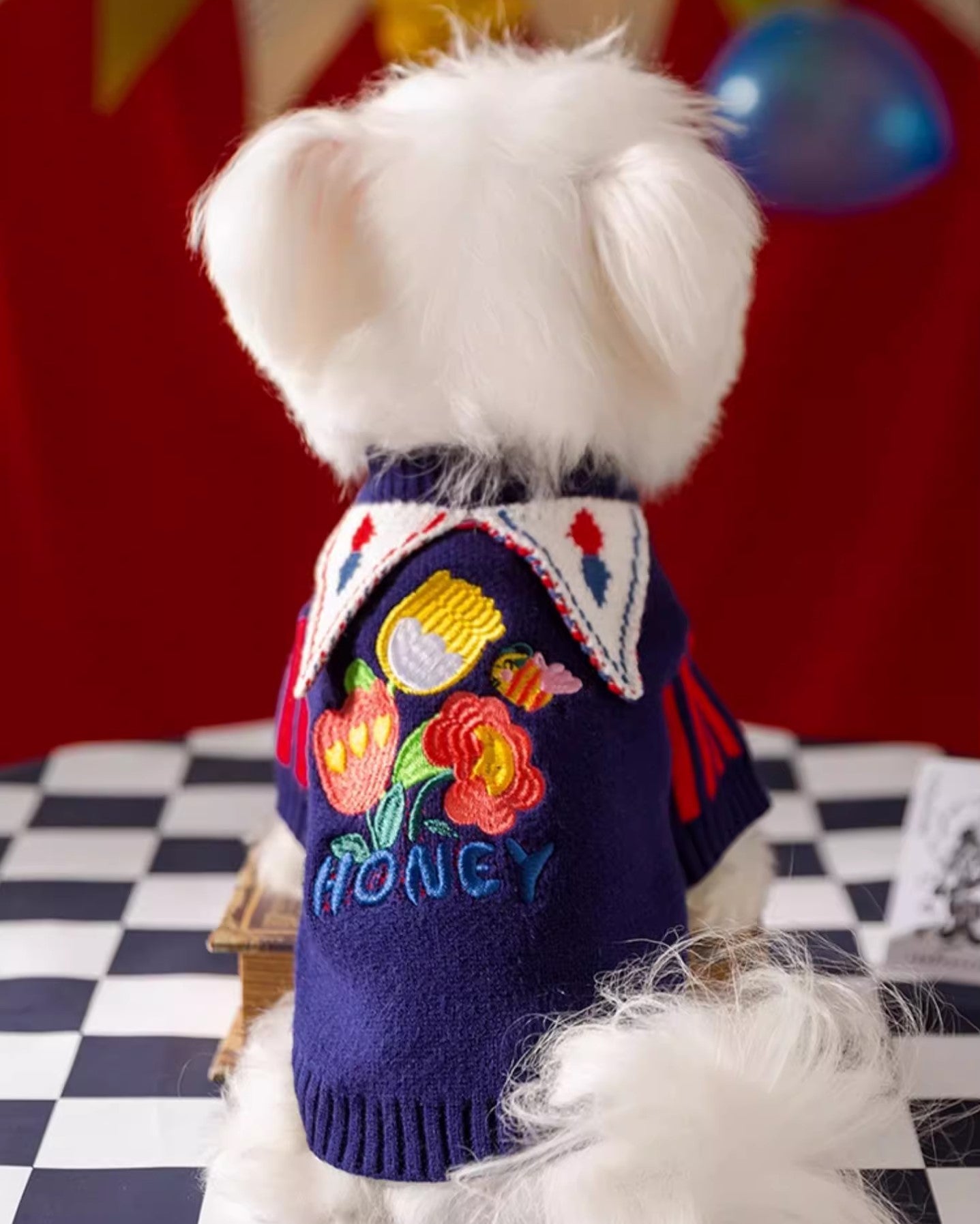 Circus Dog Knitted Sweater