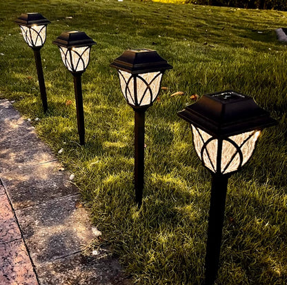 Solar-Powered Outdoor Lamp Post