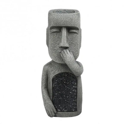 Easter Island Resin Moai Statue Flower Pot