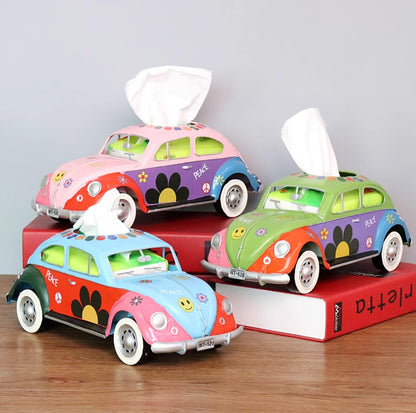 Vintage Beetle Car Tissue Box