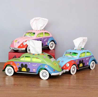 Vintage Beetle Car Tissue Box