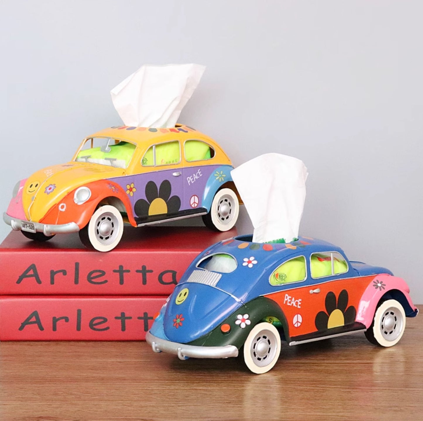 Vintage Beetle Car Tissue Box