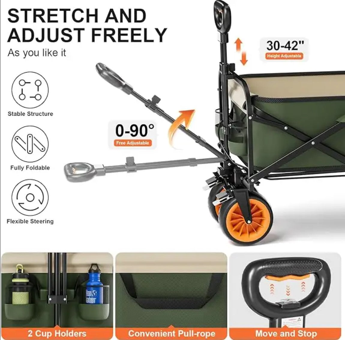 Motorised Outdoor Foldable Garden Trolley